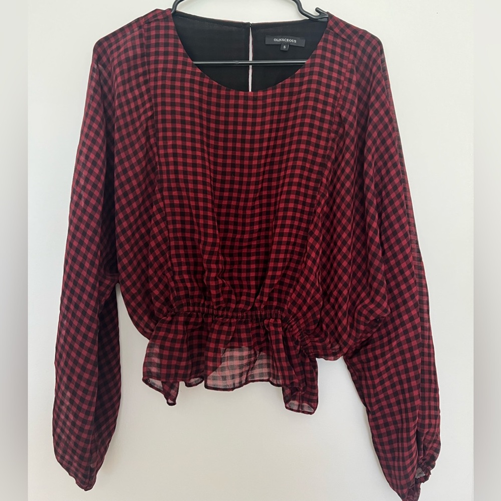 Plaid Blouse